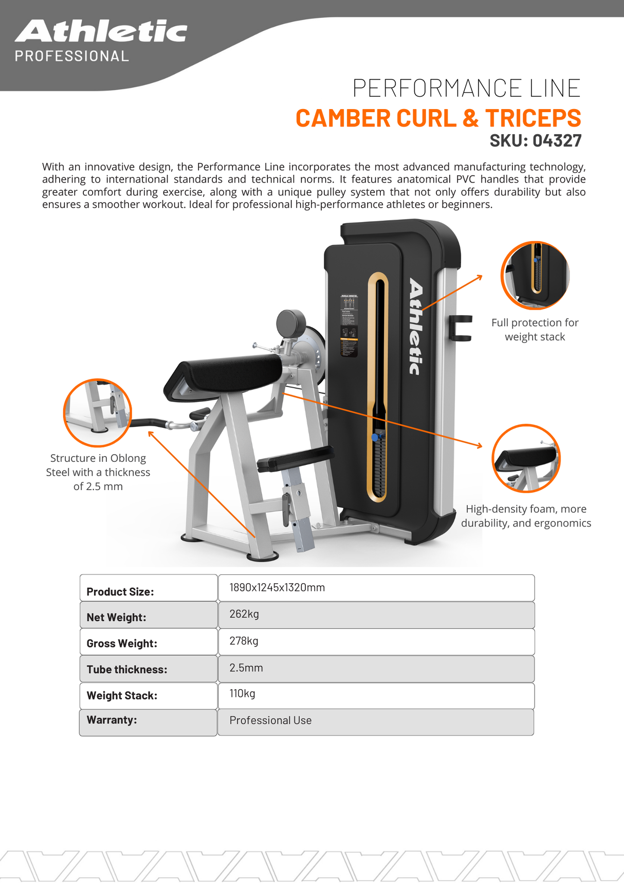 Camber Curls & Triceps Extension Machine