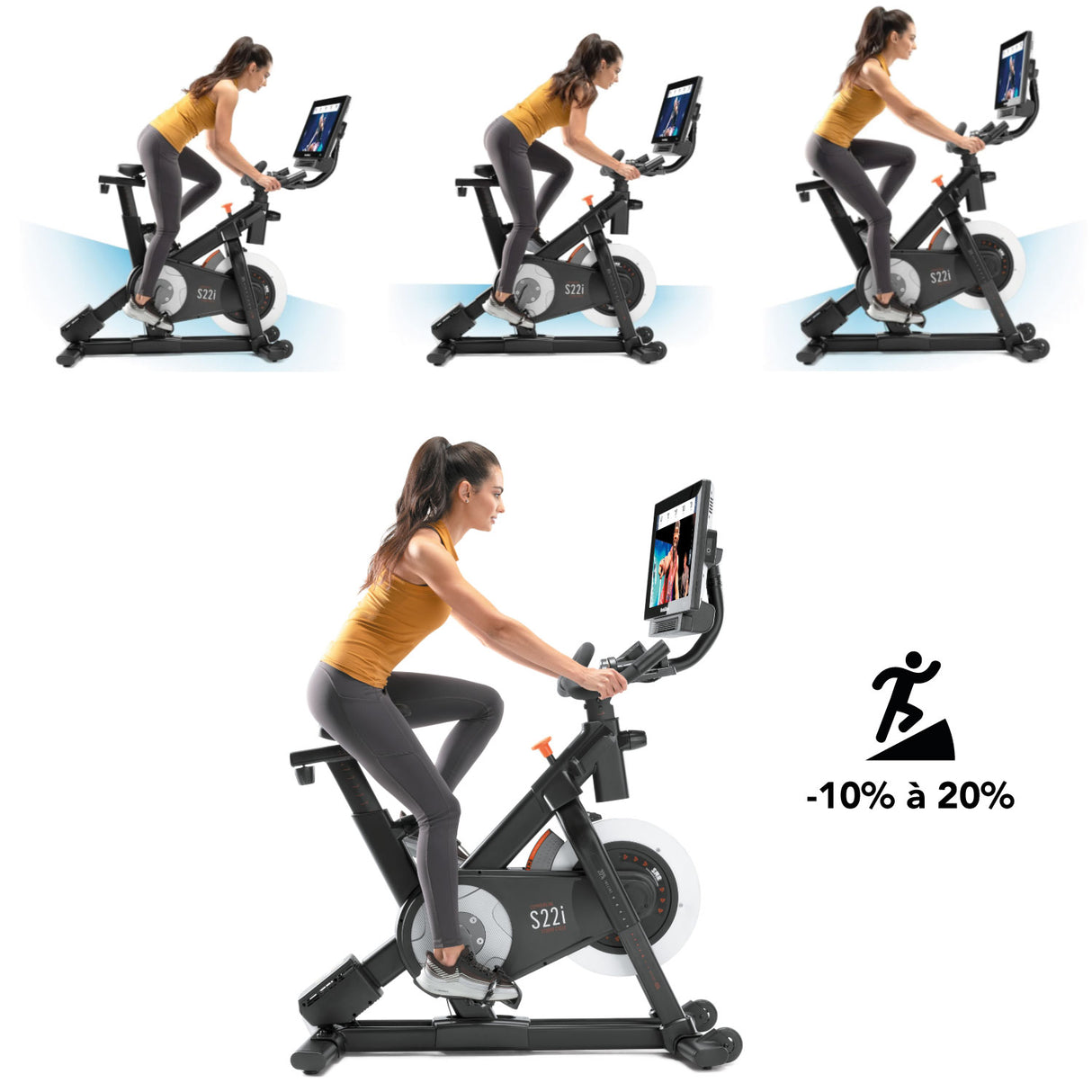 NordicTrack Spin Bike S22i Incline