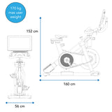 NordicTrack Spin Bike S22i Dimensions