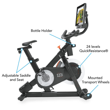 NordicTrack Spin Bike S22i Features